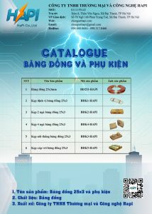 Băng đồng 25x3mm và phụ kiện