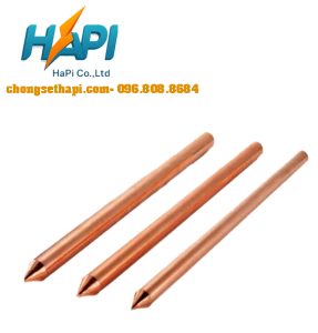 Cọc tiếp địa thép mạ đồng D14,D16,D18,D20,D25 ( Việt Nam)