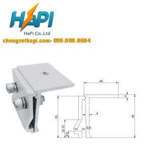 Kẹp Sóng Tôn Seamlock ( kẹp định vị cáp thoát sét cho mái tôn)