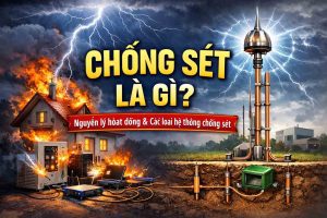 Chống sét là gì? Nguyên lý hoạt động và các loại hệ thống chống sét phổ biến hiện nay