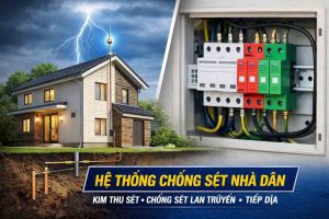 Hệ thống chống sét nhà dân gồm những gì?