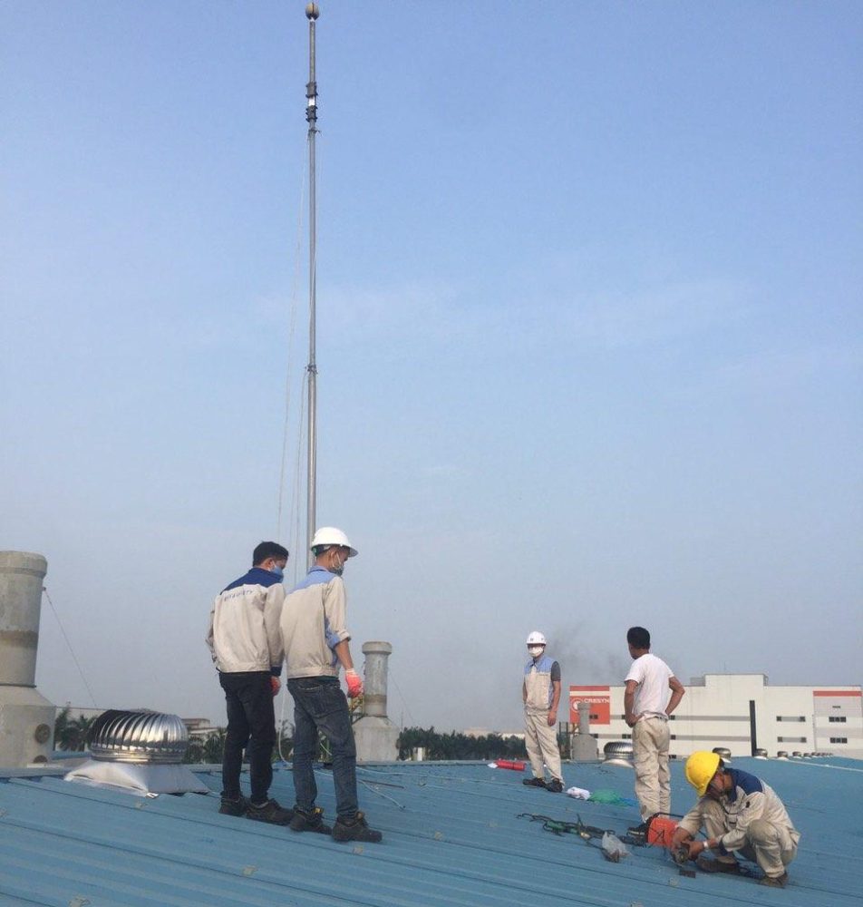 Thi Công Hệ Thống Chống Sét Nhà Xưởng Tại Thái Nguyên 2 Thi Công Hệ Thống Chống Sét Nhà Xưởng Tại Thái Nguyên