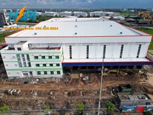 Hệ thống chống sét nhà máy FPT Thuận Thành Bắc Ninh – Giải Pháp Giá Đỡ Không Bắn Vít Công Nghệ Mới
